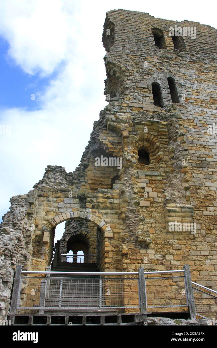 Paesaggi della città balneare di Sacrborough Foto Stock