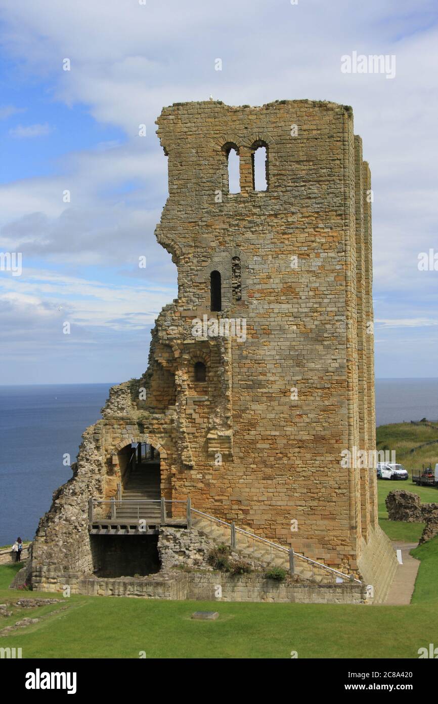 Paesaggi della città balneare di Sacrborough Foto Stock