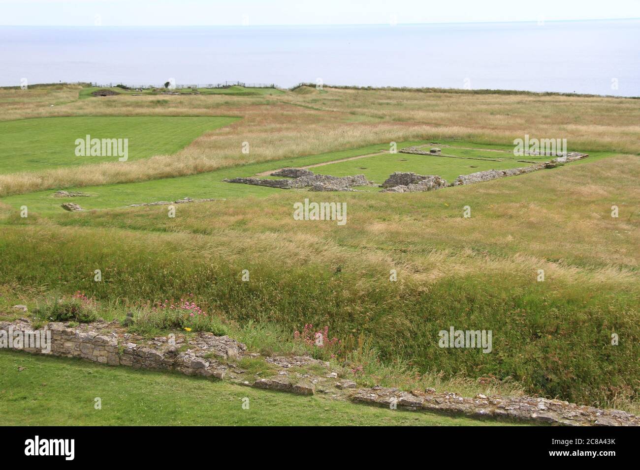 Paesaggi della città balneare di Sacrborough Foto Stock