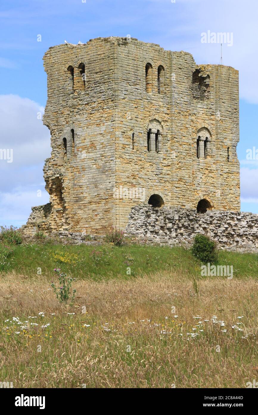 Paesaggi della città balneare di Sacrborough Foto Stock