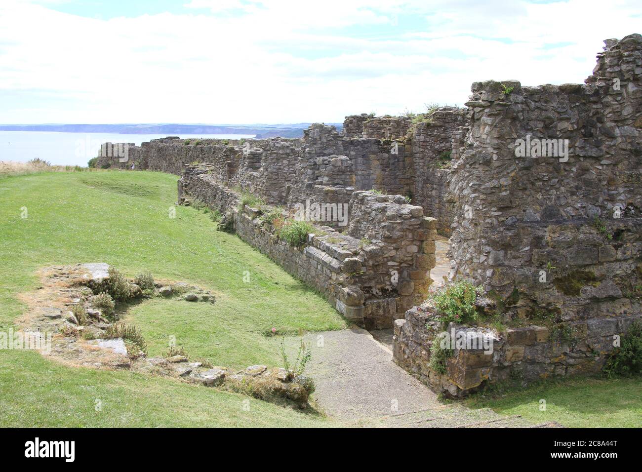 Paesaggi della città balneare di Sacrborough Foto Stock