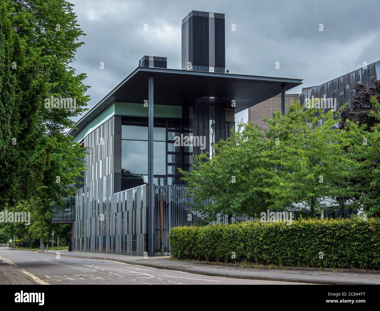 Eden Court Theatre, Bishops Road, Inverness, in un giorno di festa, mentre chiuso a causa delle restrizioni del Covid 19. Foto Stock