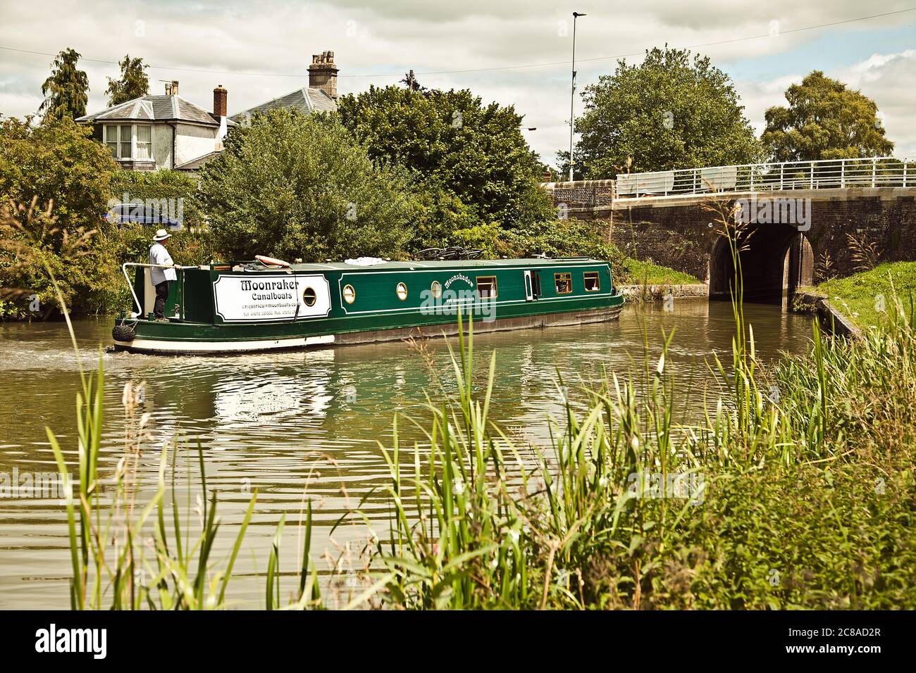 Narrowboat sul Kennet e Avon Canal Foto Stock