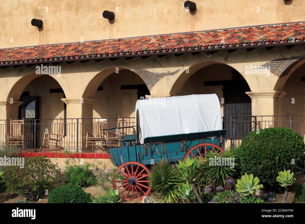 Luogo storico di Mormon Battaglione, centro storico di San Diego, California, Stati Uniti Foto Stock
