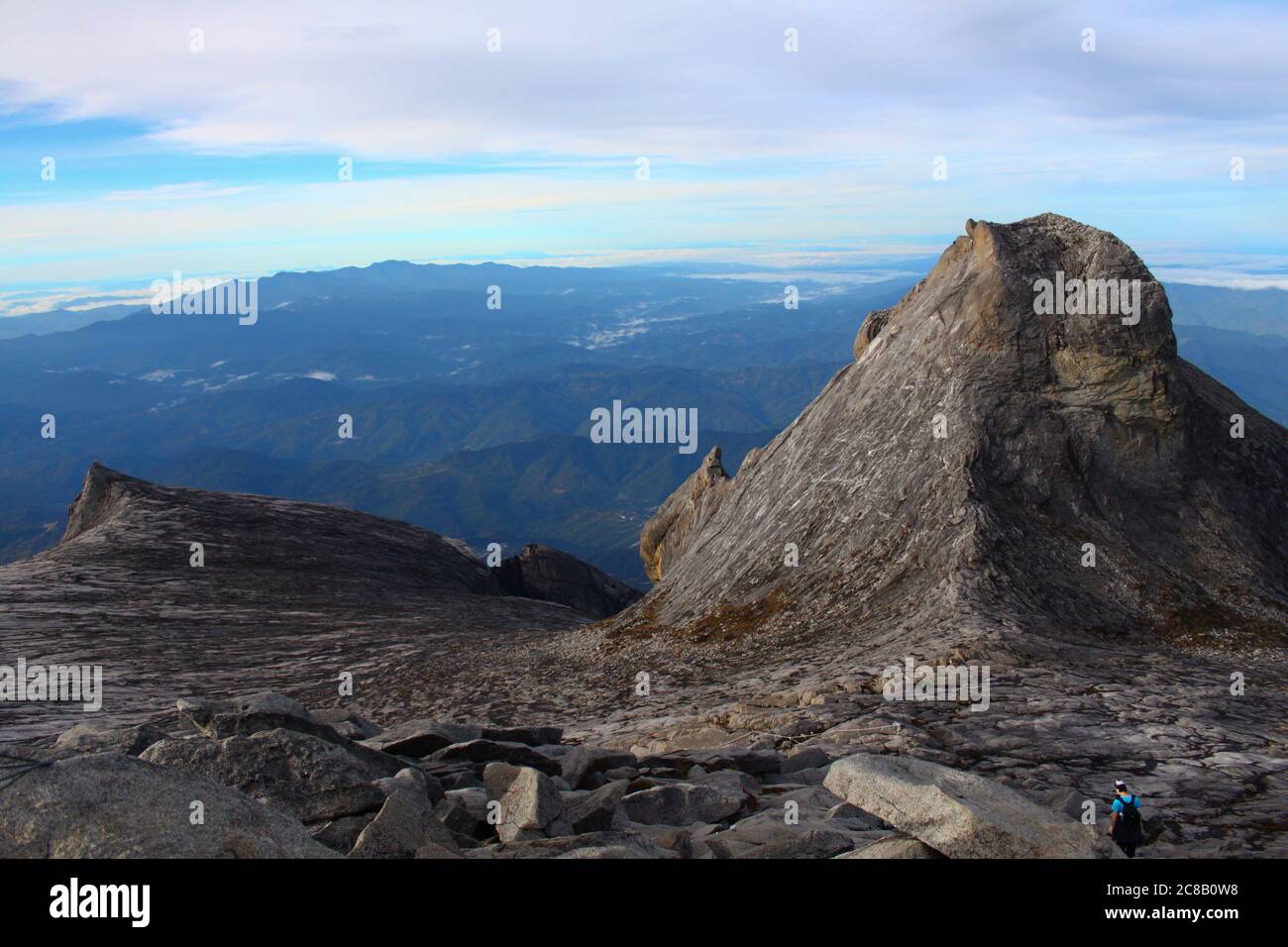 arrampicata in montagna nel parco nazionale kota kinabalu, Sabah, Borneo, Malese Foto Stock