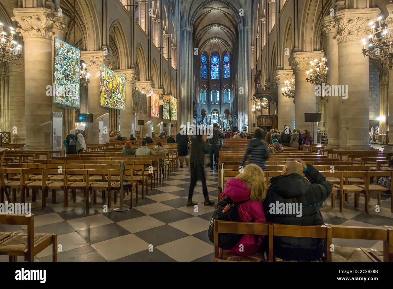 Cattedrale di Notre Dame, Parigi Francia, gennaio 2016 Foto Stock Cattedrale di Notre Dame, Parigi Francia, gennaio 2016 Foto Stock