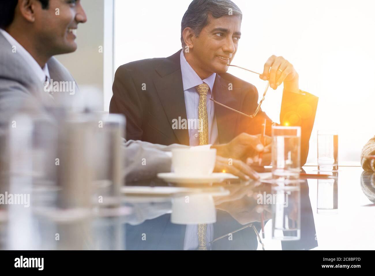 Imprenditori indiani in riunione Foto Stock