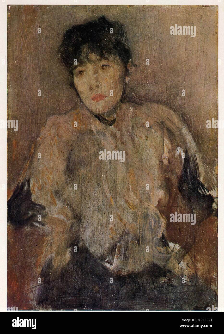 James Abbott Whistler. (1834-1903). Rosa l'écharpe. 1892-1895. 25,7 x 18 cm Foto Stock