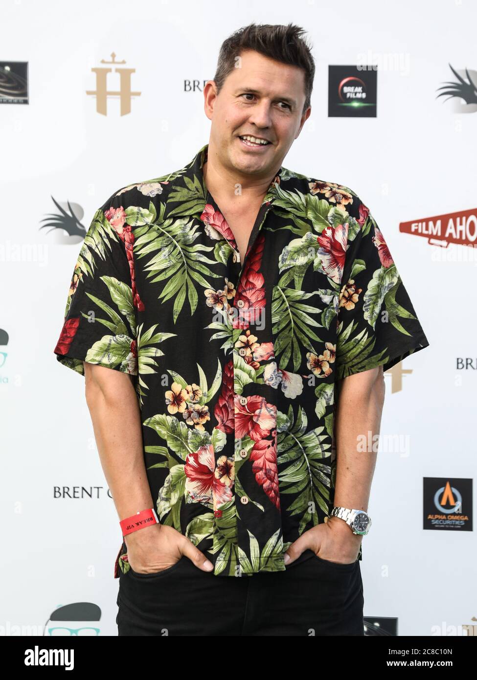 Jeremy Edwards, prima mondiale di Break, Brent Cross Drive in Cinema, Londra, Regno Unito, 22 luglio 2020, Foto di piQtured Foto Stock