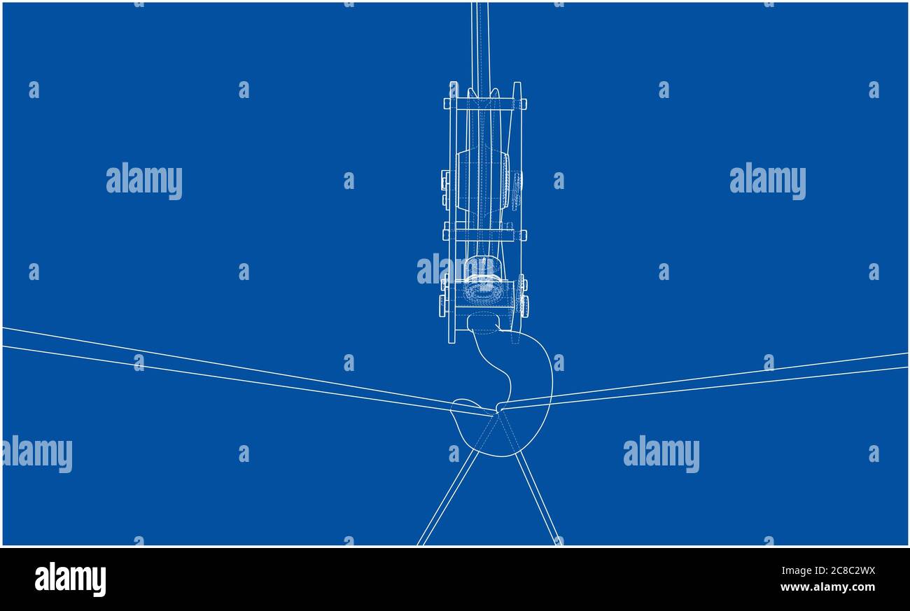 Contenitore di carico. Filo-stile cornice Foto Stock