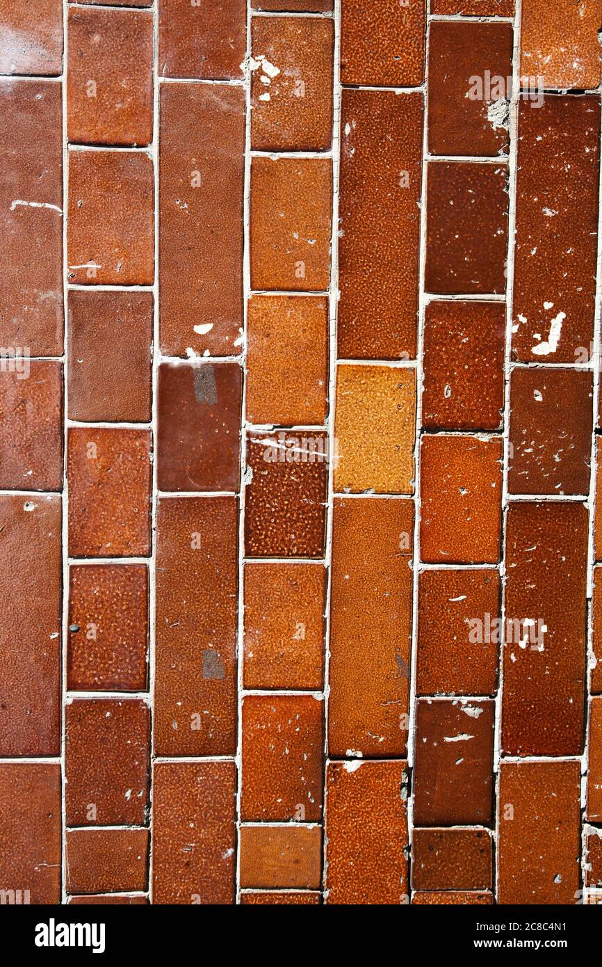 Rosso Sfondo mattone Foto Stock