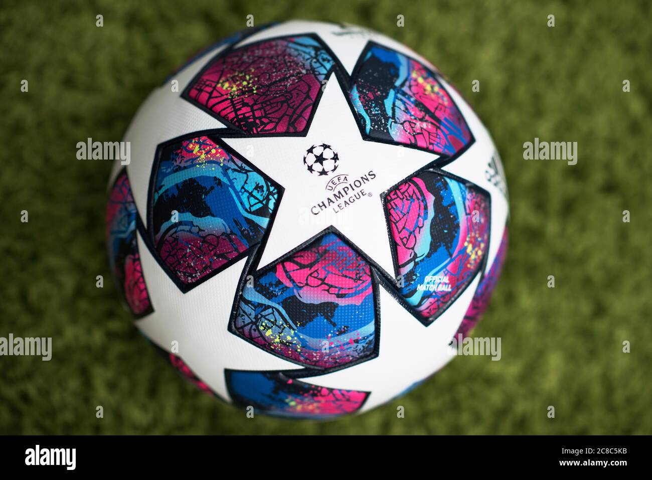Close up 2019/20 Adidas Champions League Football. Foto Stock