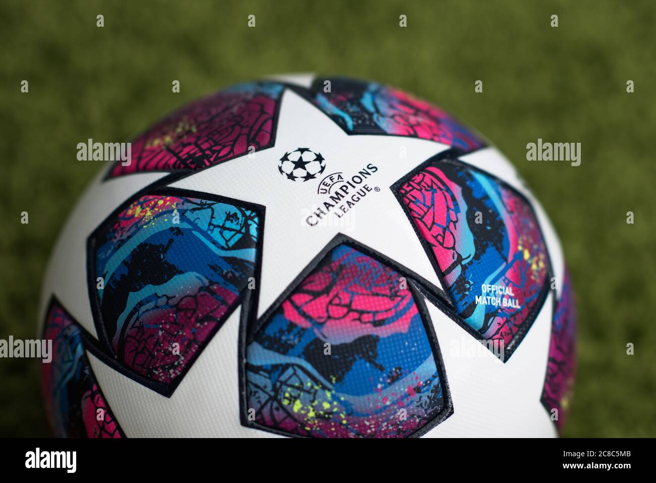 Close up 2019/20 Adidas Champions League Football. Foto Stock