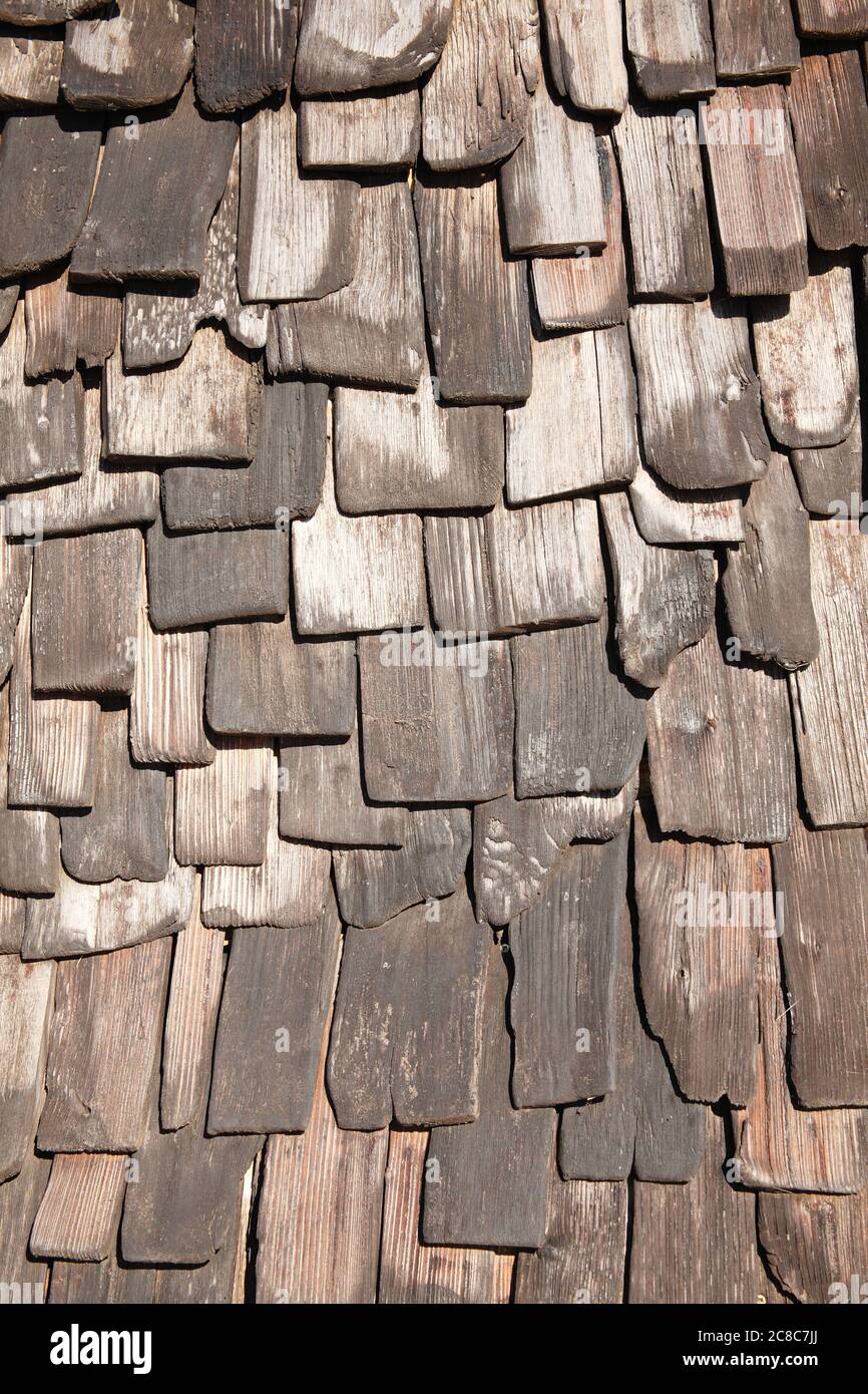 Vecchio legno marrone afflitto tegola tessitura sfondo foto Foto Stock