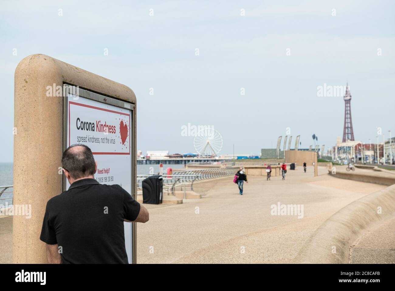 Blackpool, Covid 19 Lockdown. Foto Stock