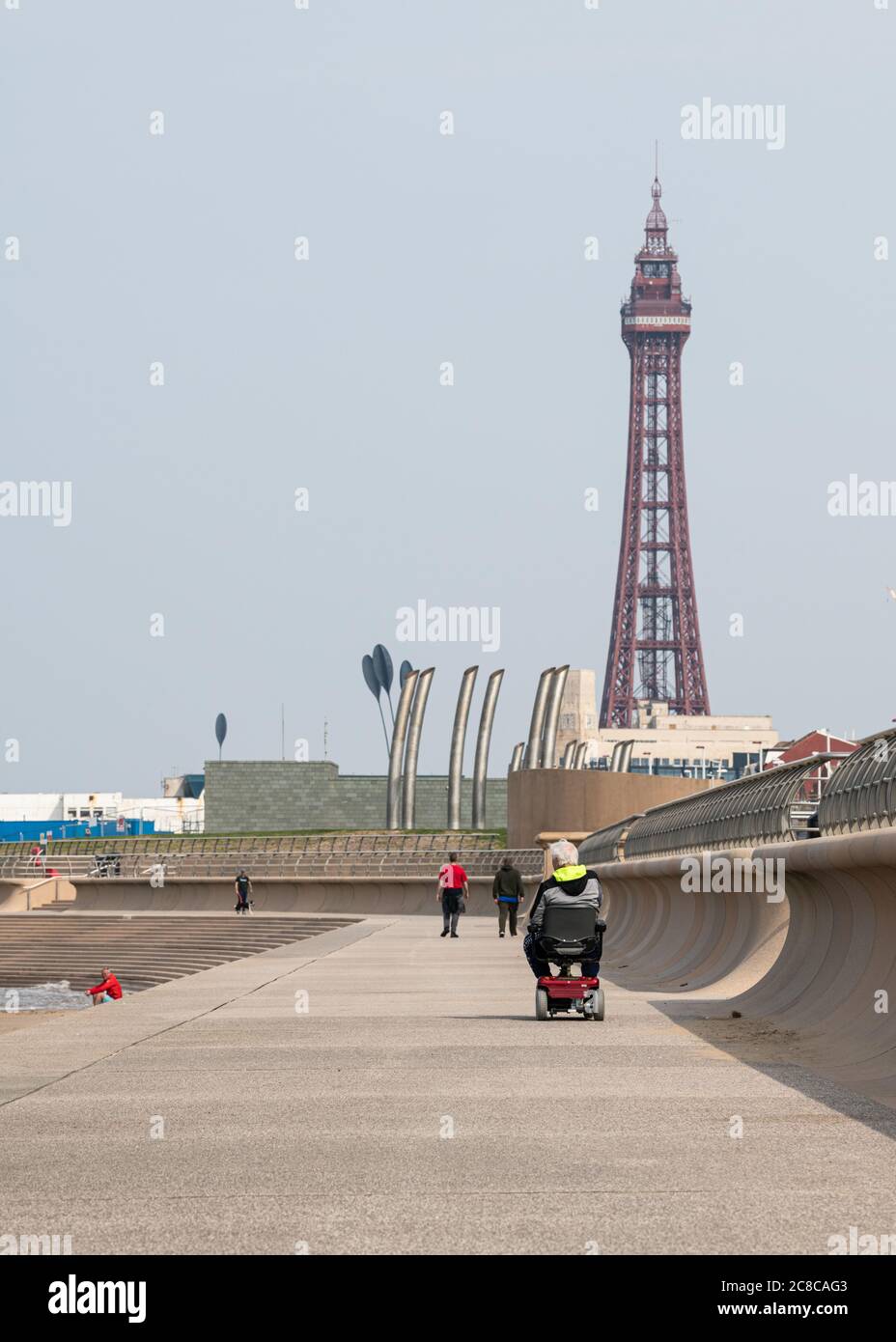 Blackpool, Covid 19 Lockdown. Foto Stock