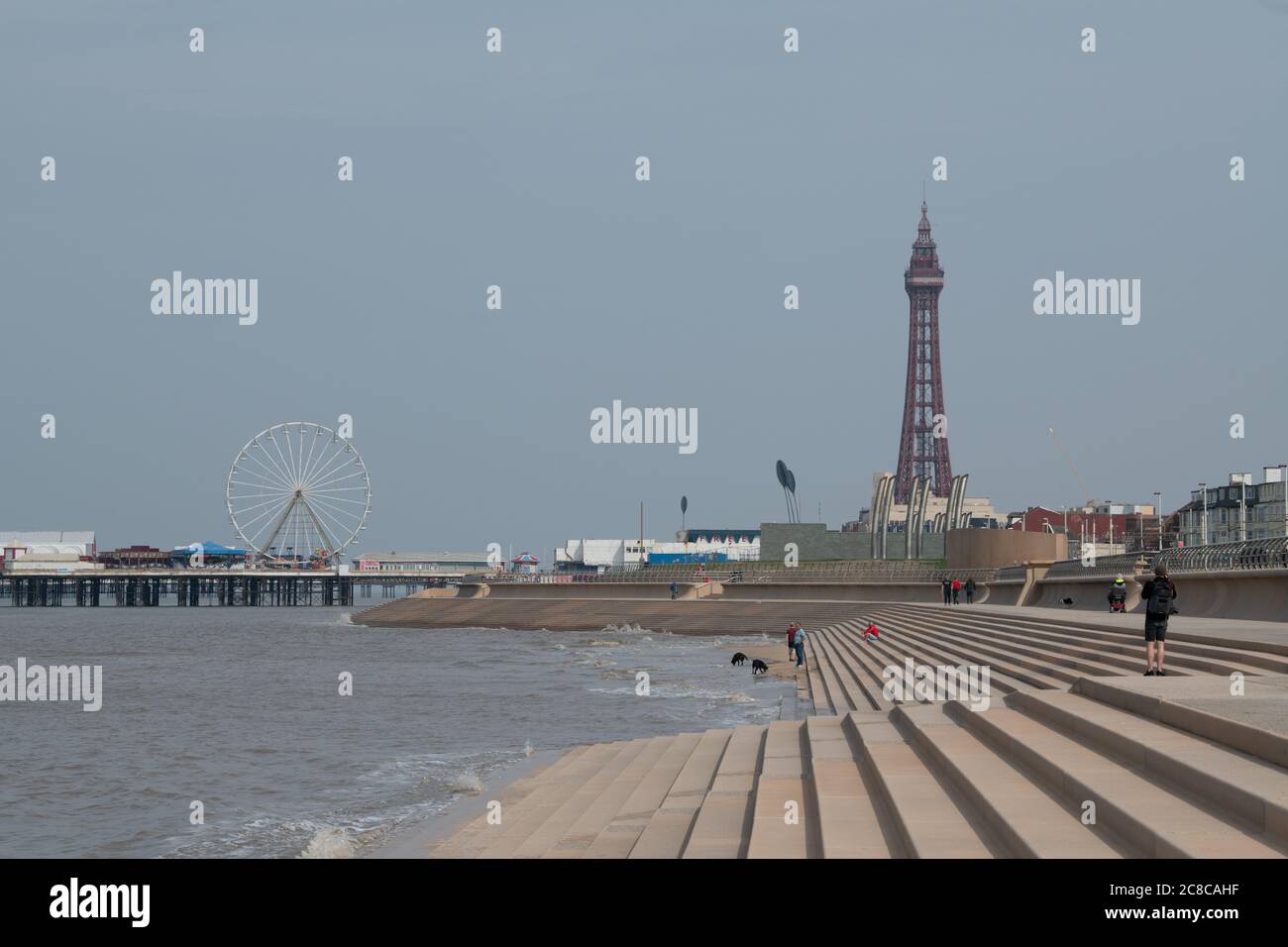 Blackpool, Covid 19 Lockdown. Foto Stock