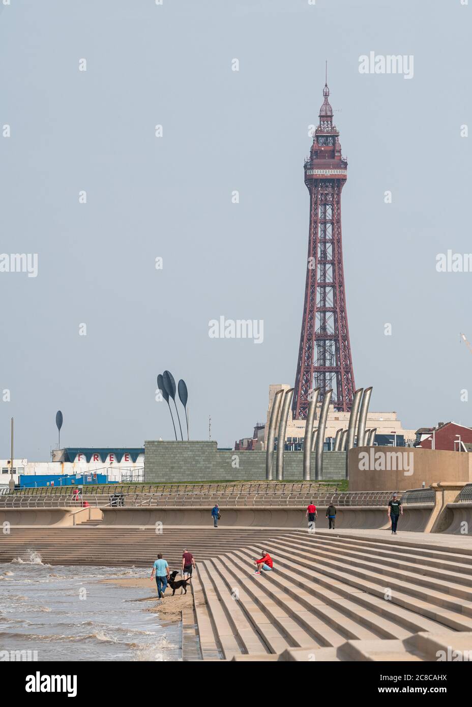 Blackpool, Covid 19 Lockdown. Foto Stock