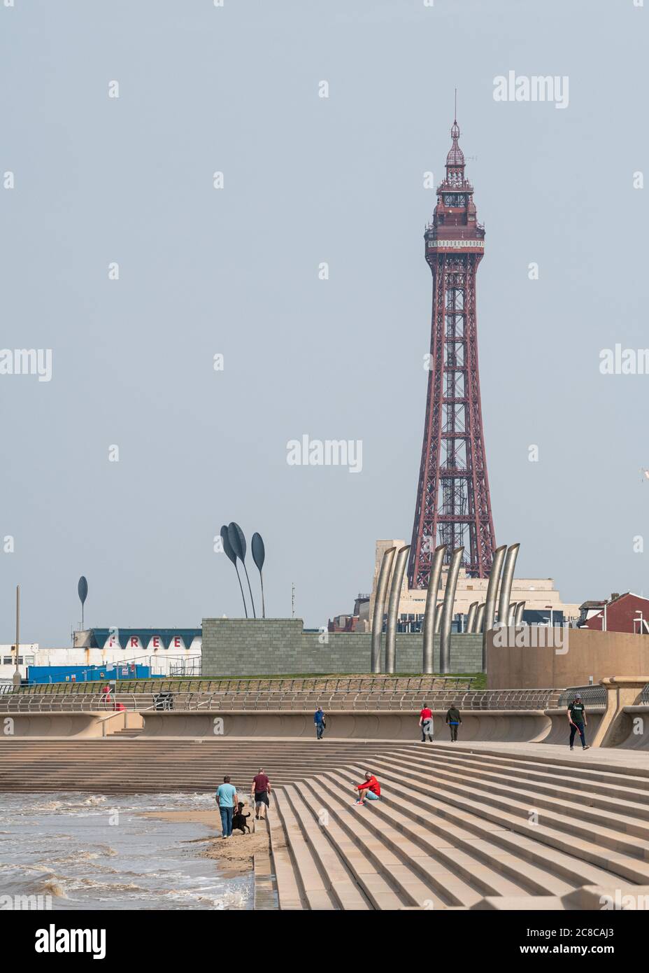 Blackpool, Covid 19 Lockdown. Foto Stock