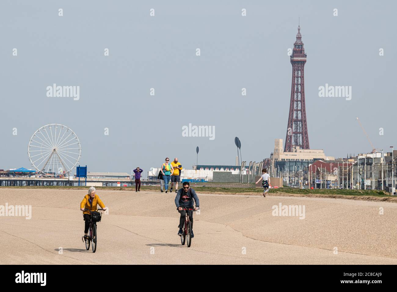 Blackpool, Covid 19 Lockdown. Foto Stock