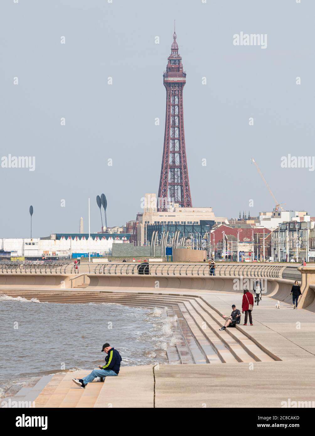Blackpool, Covid 19 Lockdown. Foto Stock