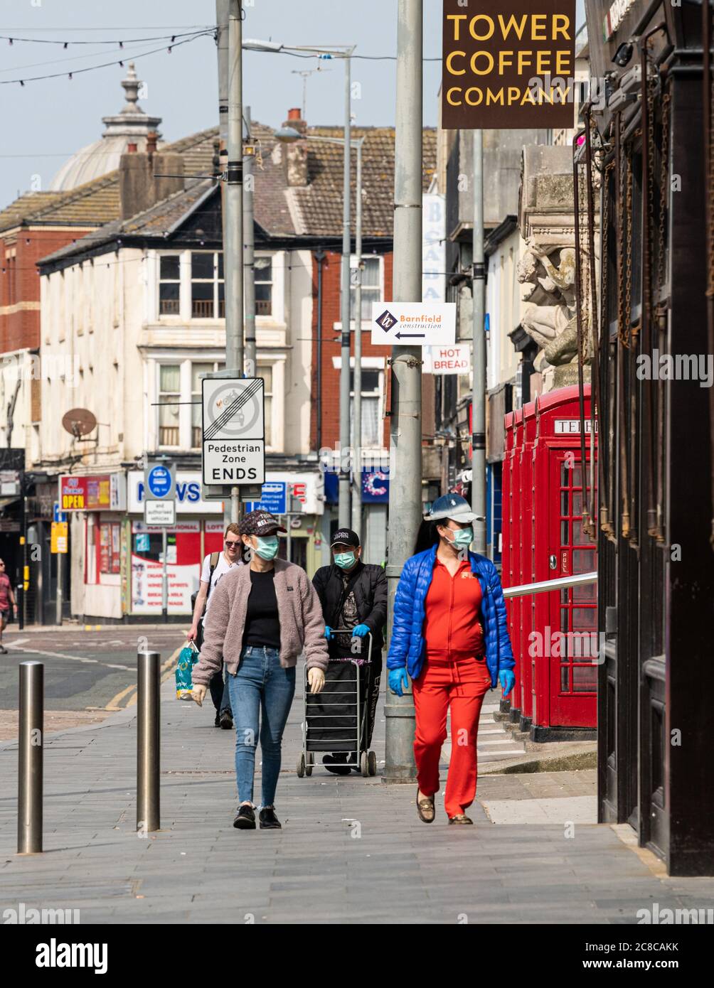 Blackpool, Covid 19 Lockdown. Foto Stock
