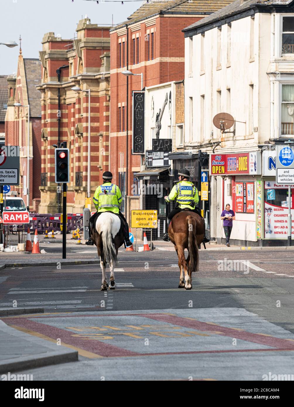 Blackpool, Covid 19 Lockdown. Foto Stock