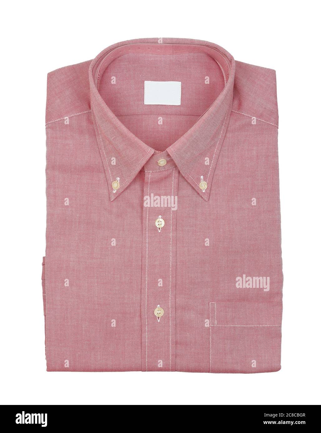 camicia nuova di zecca isolata su bianco Foto Stock