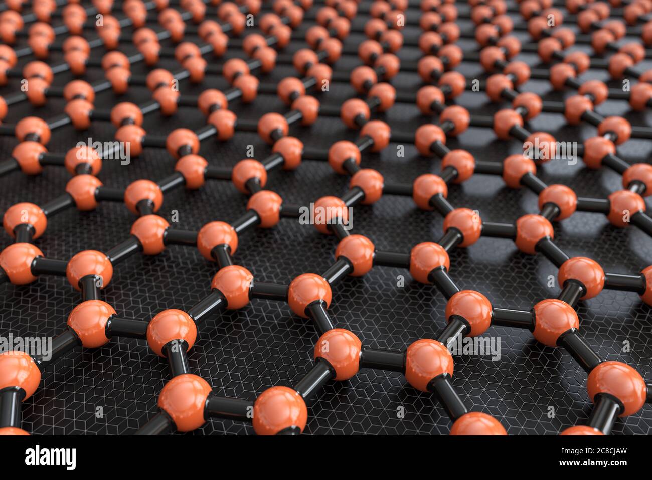 Rendering 3D di un foglio grafico Foto Stock