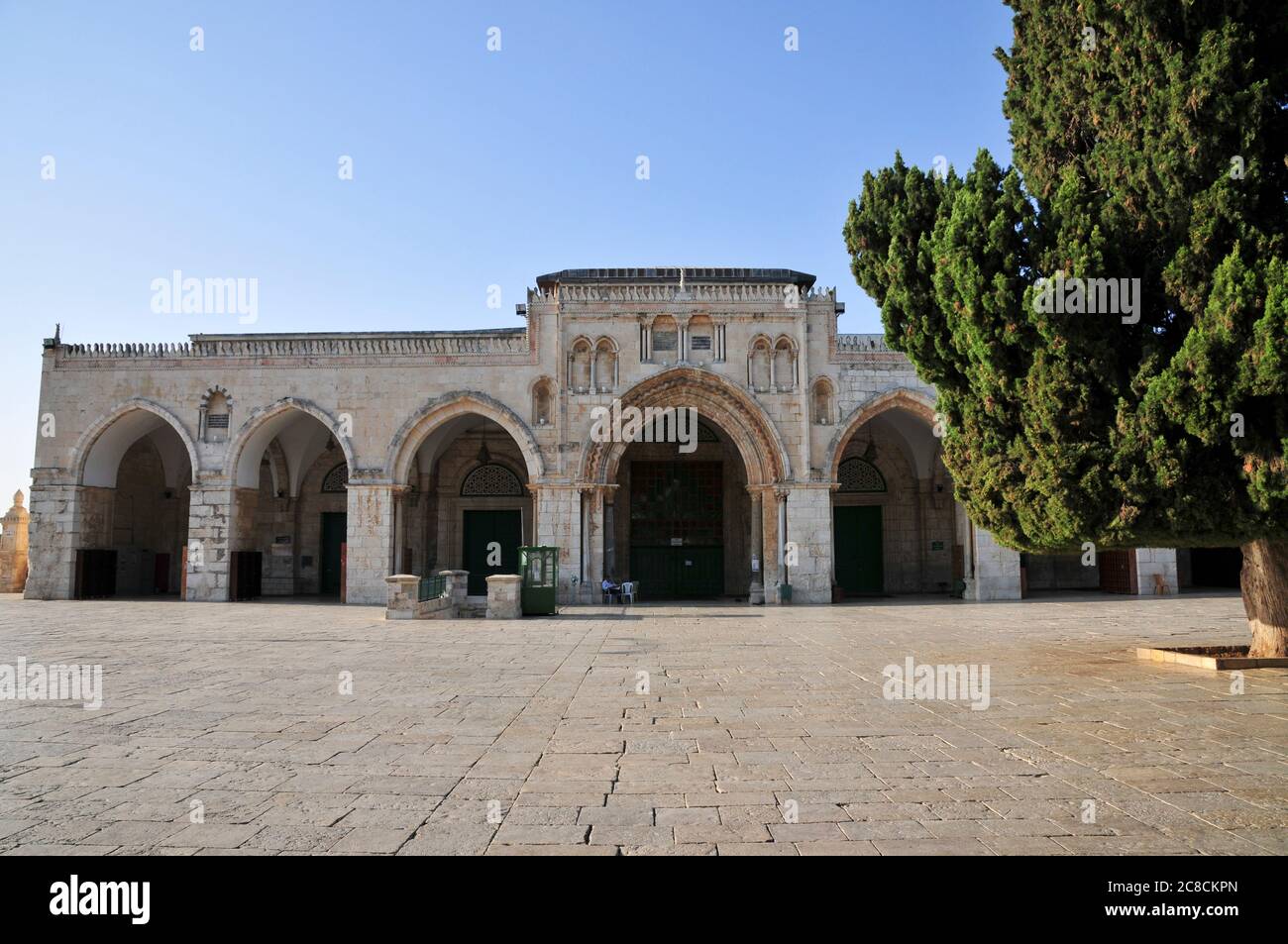 Israele, Gerusalemme, Haram esh Sharif (Temple Mount) Moschea di Al-Aqsa Foto Stock