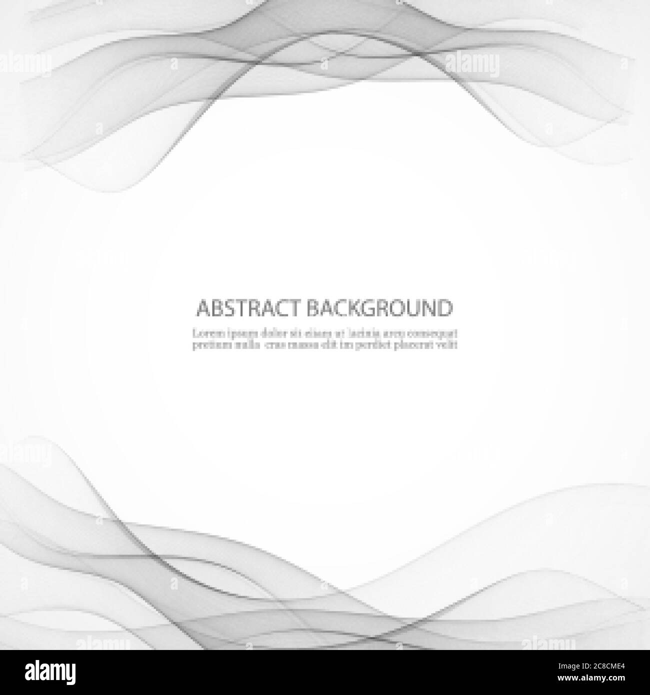 Swoosh wave line certificato astratto sfondo liscio aria fumo carta di confine. Illustrazione vettoriale Illustrazione Vettoriale
