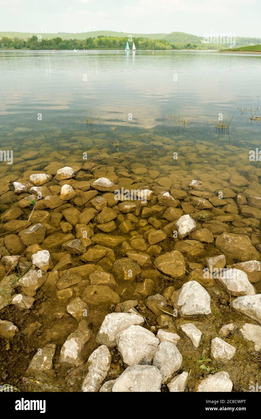 Carsington Reservoir e centro di liesure Derbyshire Inghilterra Foto Stock