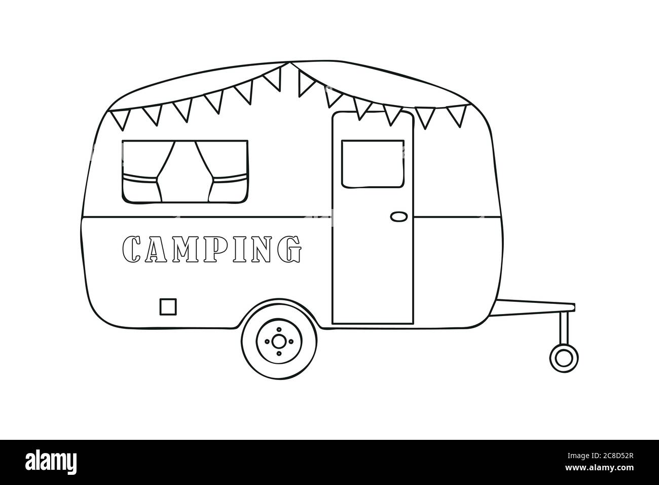 Disegno campanatore isolato su sfondo bianco illustrazione vettoriale EPS10 Illustrazione Vettoriale