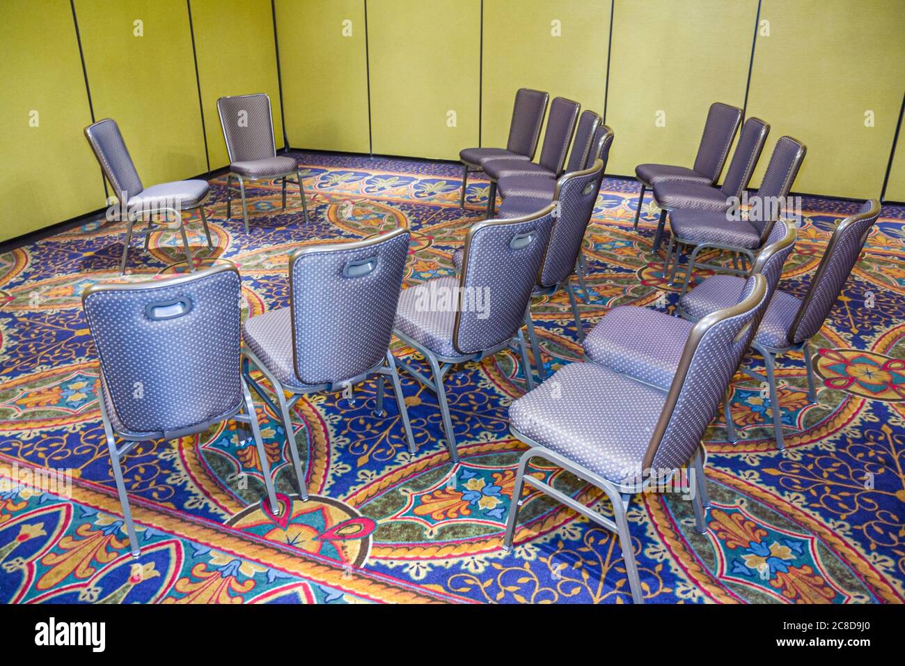 Jacksonville Florida,Crowne Plaza Jacksonville River Waterfront,hotel hotel alloggio motel,alloggio,sala conferenze,sala riunioni,sedie,circ Foto Stock