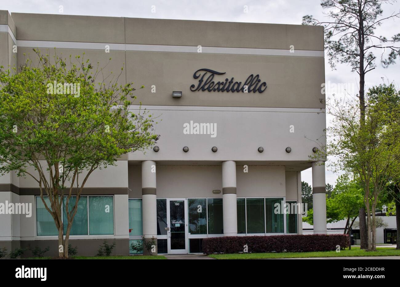 Houston, Texas/USA 03/29/2020: Esterno dell'edificio per uffici Flexitallic a Houston, Texas. Produttore e distributore globale di guarnizioni industriali. Foto Stock