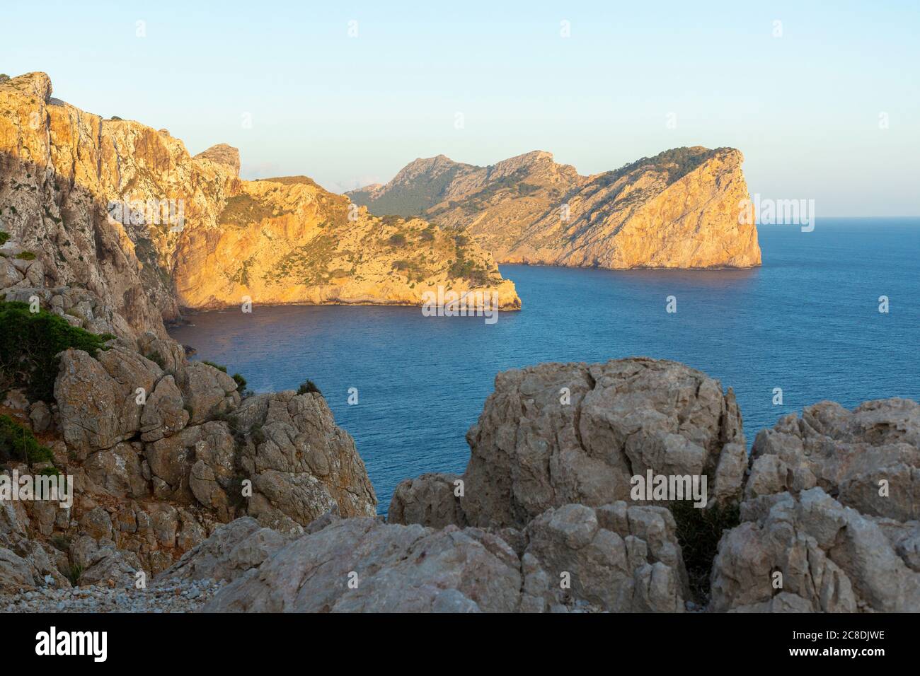 Alba su Capo Formentor, Maiorca Foto Stock