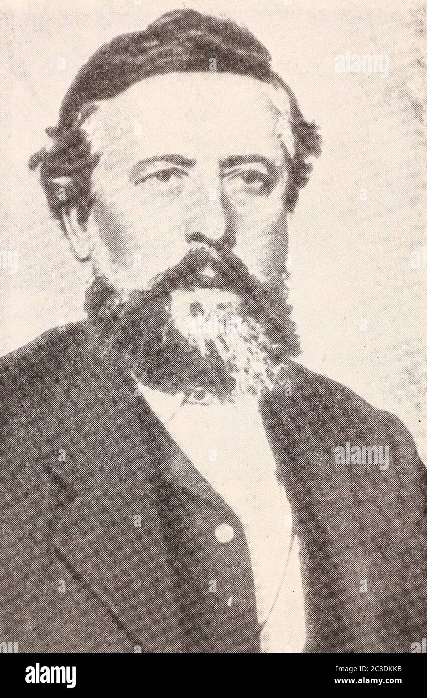 Wilhelm Martin Philipp Christian Ludwig Liebknecht (1900 marzo 1826 – 7 agosto 29) è stato un socialista tedesco e uno dei principali fondatori del Partito socialdemocratico tedesco (SPD). La sua carriera politica fu un progetto pionieristico che combinava la teoria rivoluzionaria marxista con l'attività politica legale pratica. Sotto la sua guida, il SPD è cresciuto da una piccola setta a diventare il più grande partito politico della Germania. Era il padre di Karl Liebknecht e Theodor Liebknecht. Foto Stock