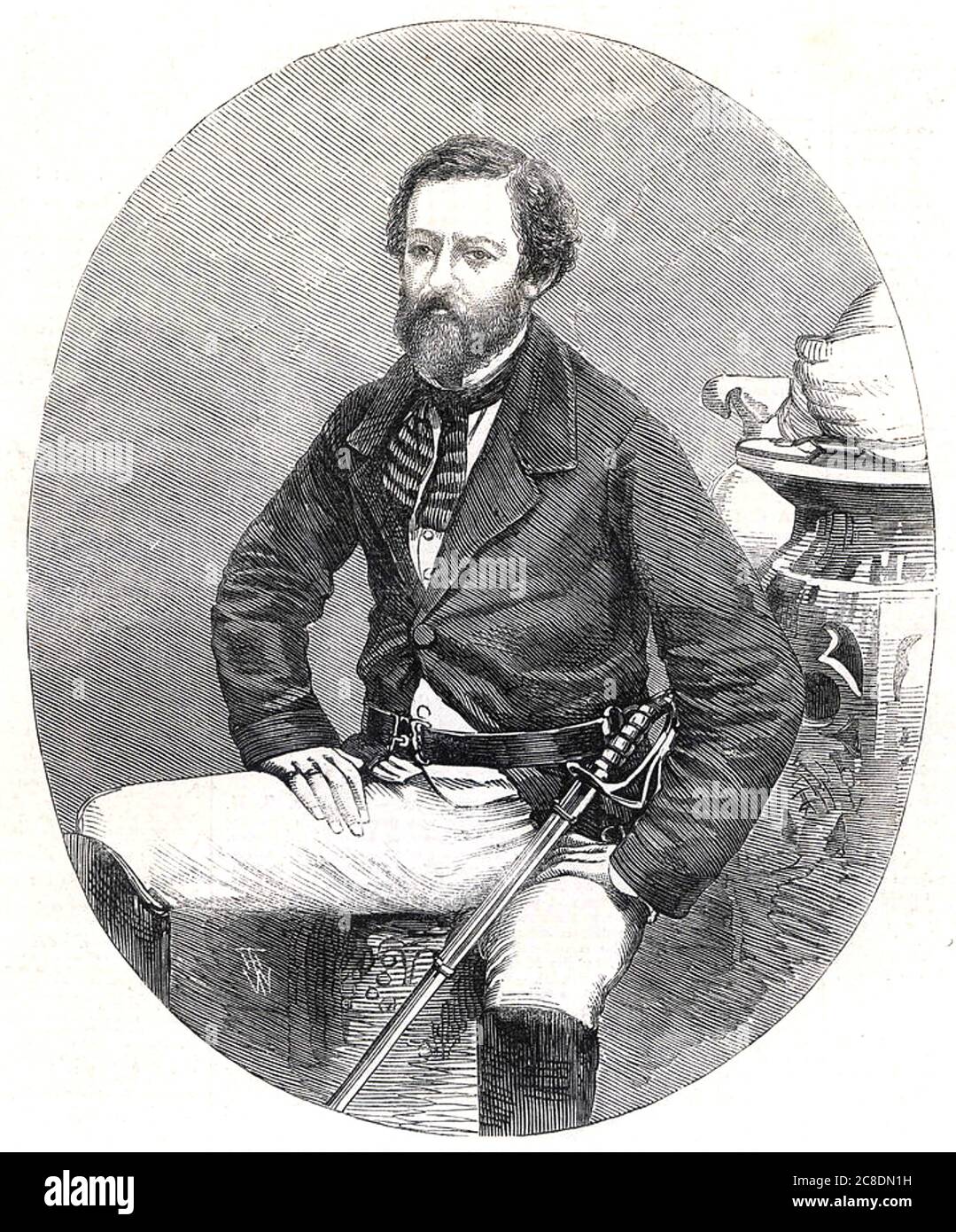 THOMAS HENRY KAVANAGH (1821-1882) civili irlandesi hanno assegnato la Croce Vittoria per la gallantry durante il Mutiny indiano. Foto Stock