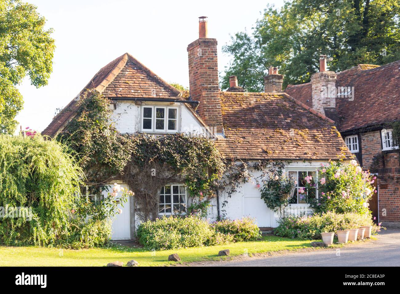 Periodo cottage, Turville, Buckinghamshire, Inghilterra, Regno Unito Foto Stock