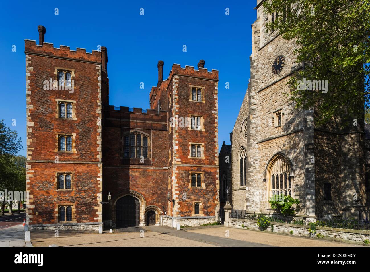 Inghilterra, Londra, Lambeth, Lambeth Palace, Londra residenza dell'arcivescovo di Canterbury Foto Stock