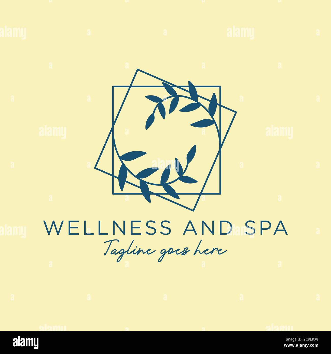 Rustic Wellness e SPA logo design concetti, Vector donna bellezza moda logo modello di design Illustrazione Vettoriale