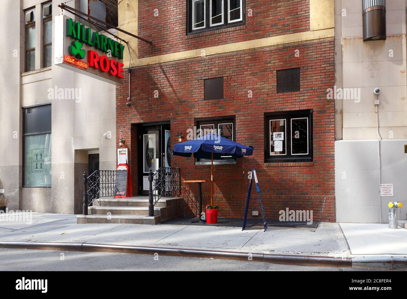 Killarney Rose, 127 Pearl St, New York, foto di un bar irlandese nel quartiere finanziario di Manhattan. Foto Stock