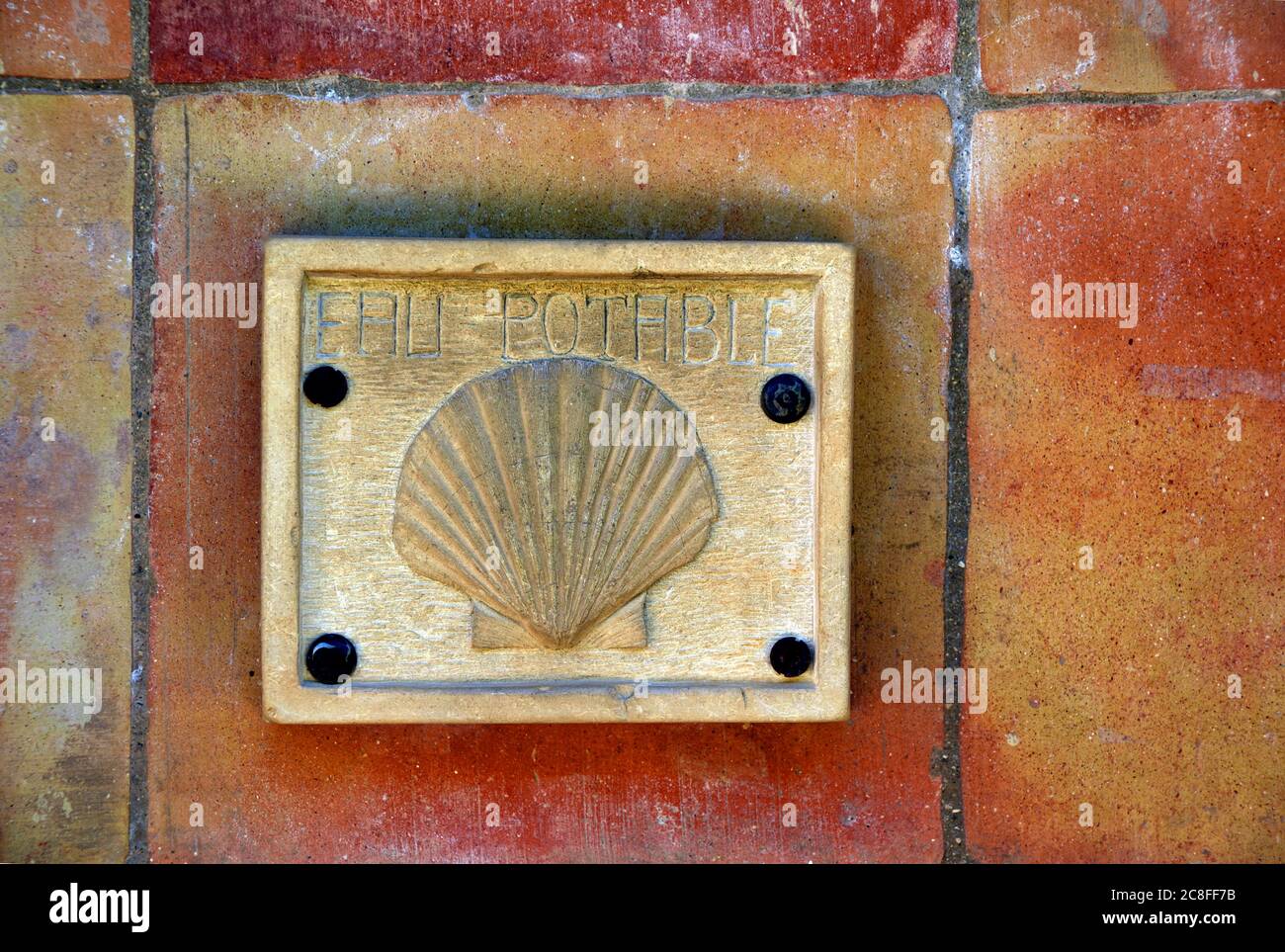 Via di San Giacomo, strada per Compostela, patrimonio mondiale dell'UNESCO, Francia, Herault, Saint Guilhem le Desert Foto Stock