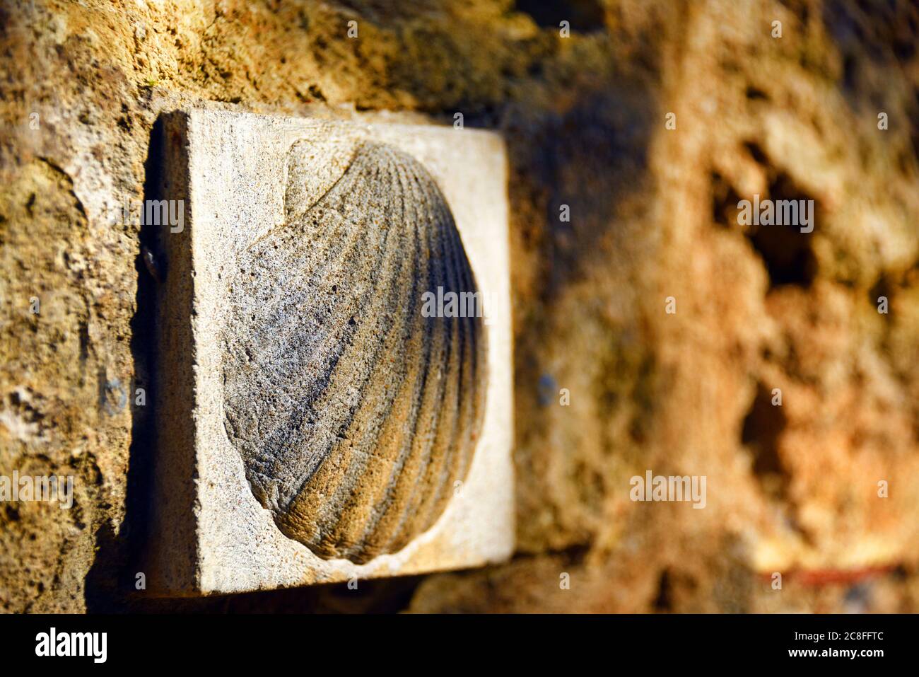 Via di San Giacomo, strada per Compostela, patrimonio mondiale dell'UNESCO, Francia, Herault, Saint Guilhem le Desert Foto Stock