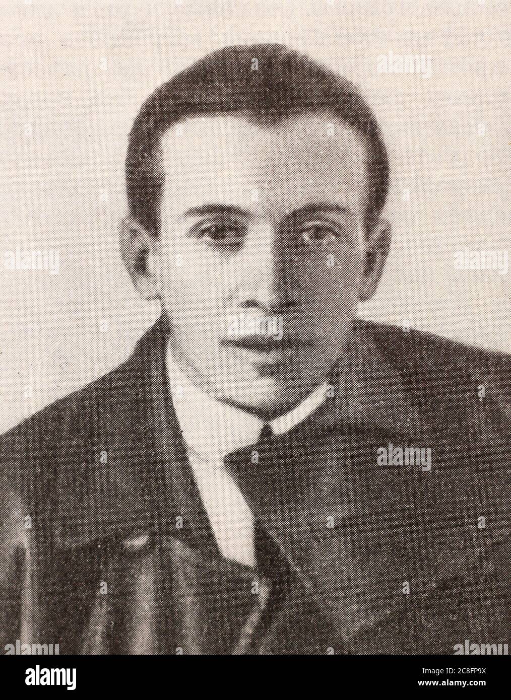 Tibor Szamuely (1890-1919) è stato un politico e giornalista ungherese che è stato vice Commissario popolare di guerra e Commissario popolare di pubblica istruzione durante la Repubblica sovietica ungherese. Foto Stock