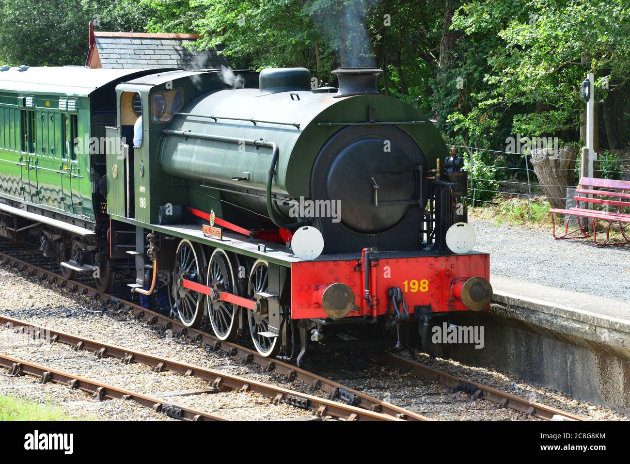 Stazione di Wootton sull'Isola di Wight Foto Stock