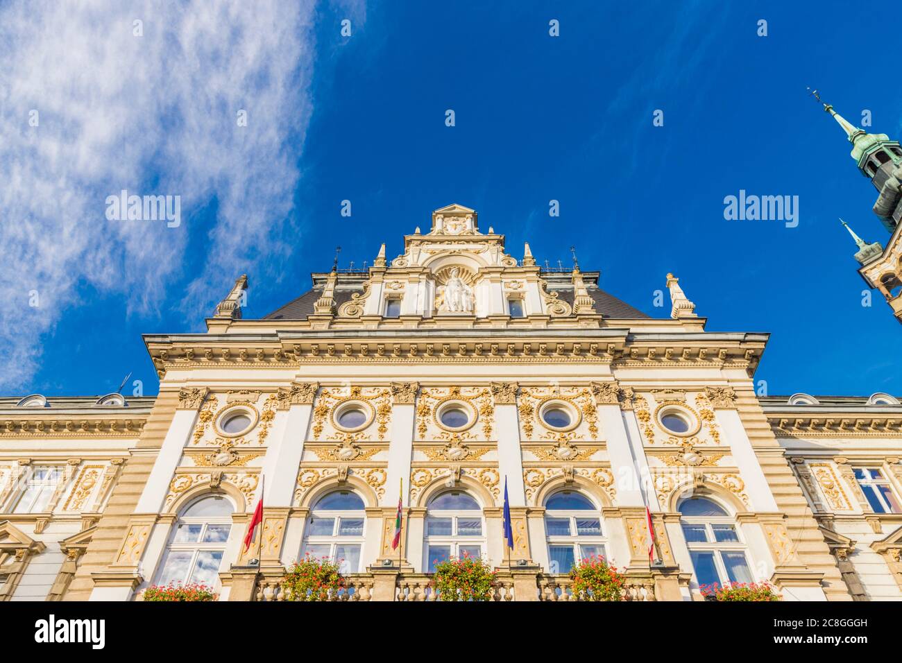 Una vista tipica a Bielsko Biala in Polonia Foto Stock