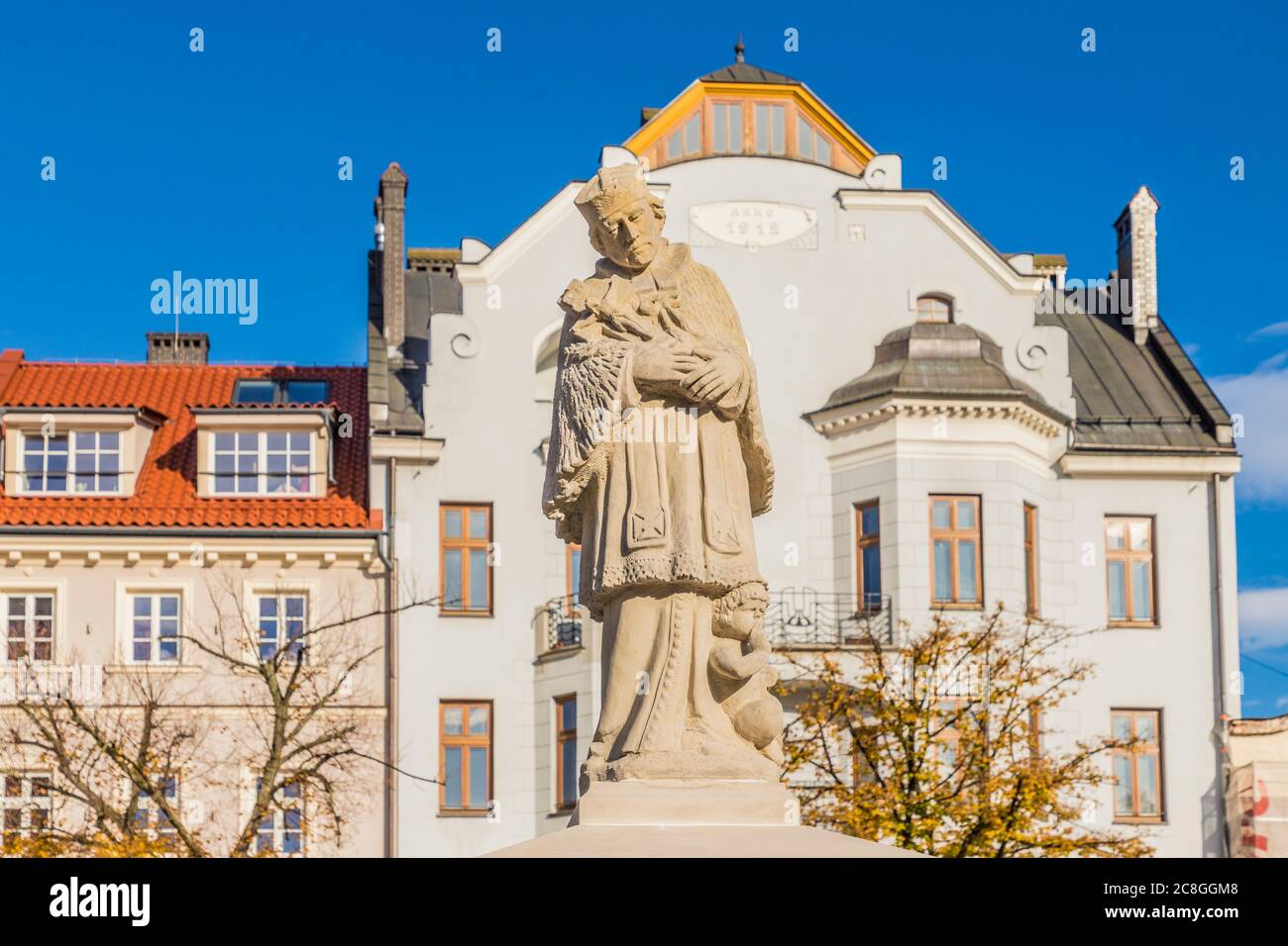 Una vista tipica a Bielsko Biala in Polonia Foto Stock