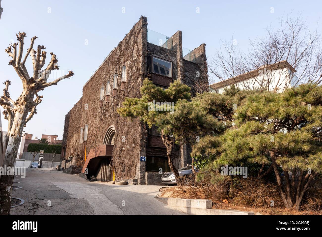 Edificio moderno a Insa-dong, Insadong-gil, Jongno-GU, Seoul, Corea del Sud Foto Stock