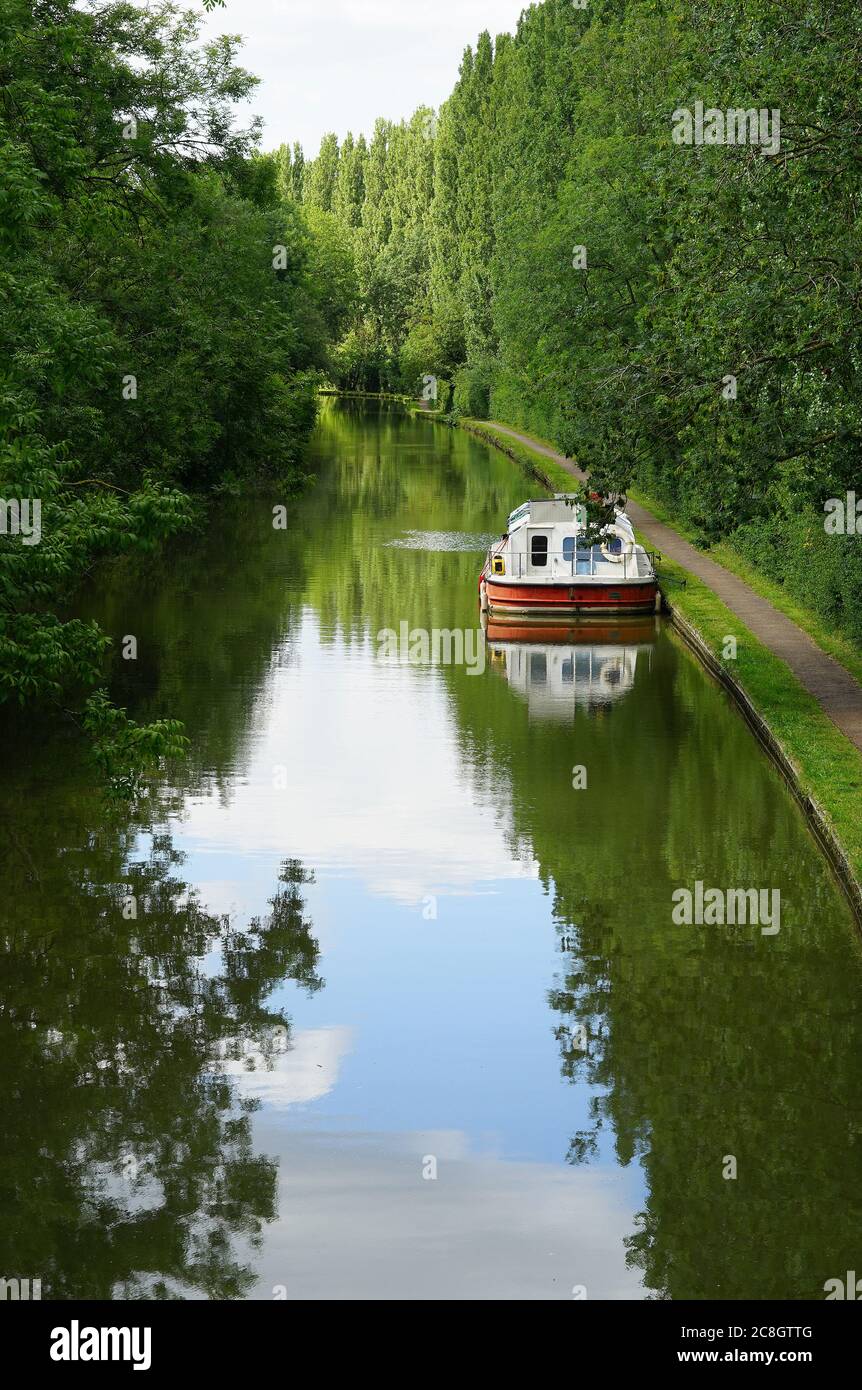 Il Canal Grande Union a Bletchley Foto Stock